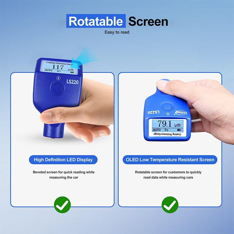 LS220 Paint Coating Thickness  - Paint Thickness Gauge review and price