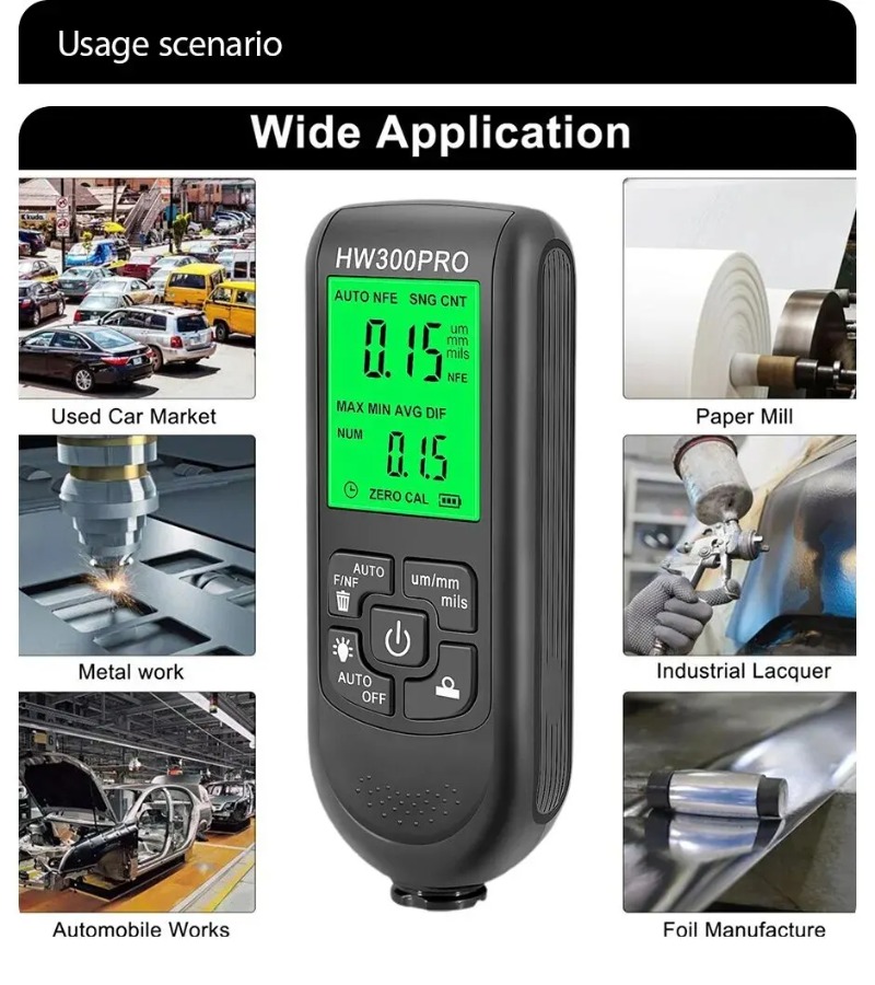 HW-300PRO Car Paint Film Autom - Paint Thickness Gauge review and price